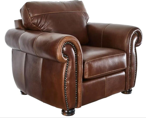 E-Furniture Fig  3+2+1 Sofa Pack In Dark Brown in letherette finish