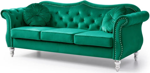 E-Furniture Marilyn Chesterfield Couch 3 Seater Couch In MultiColour - E-FURNITURE
