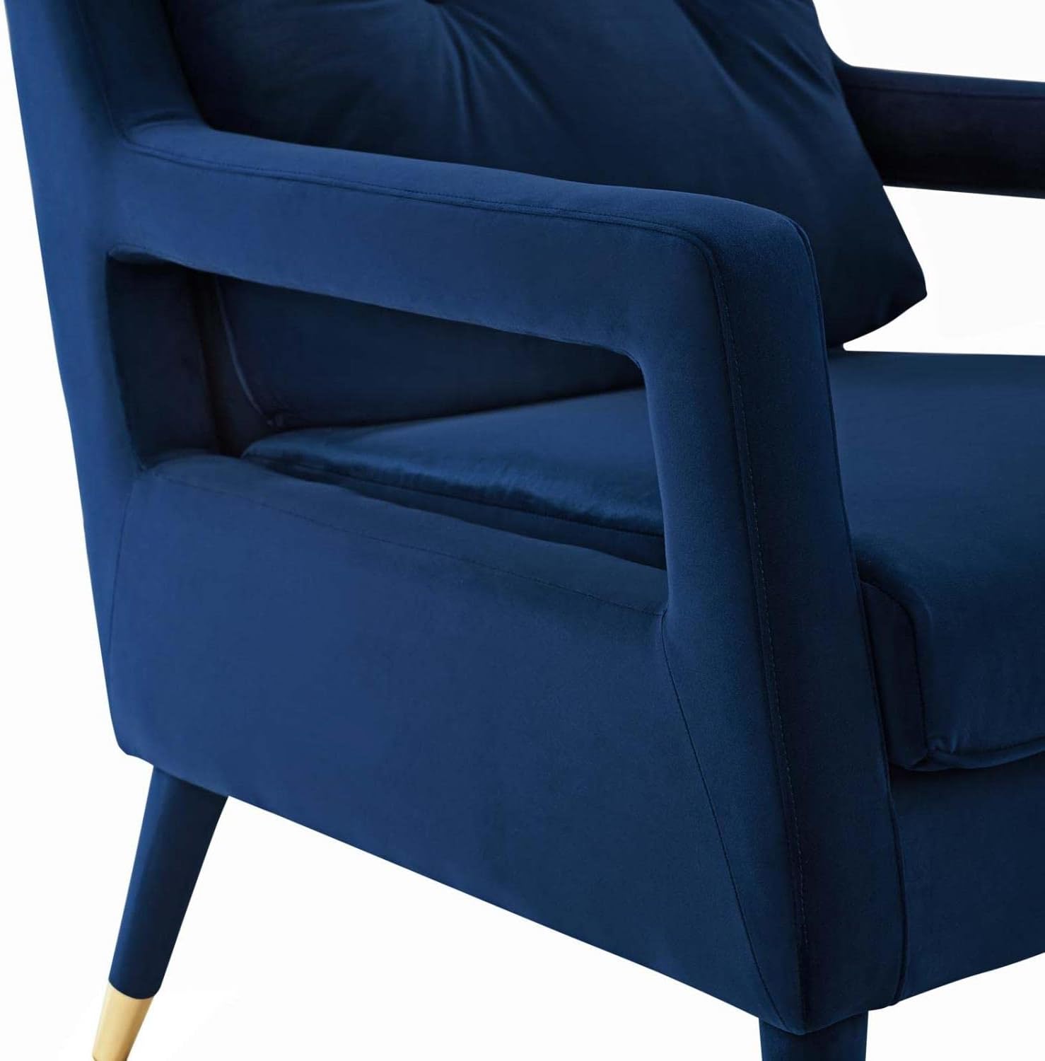 E- Furniture Milano arm chair for Living room in Navy Blue color