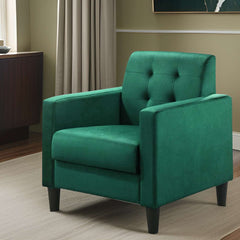 E- Furniture Oreo Upholstered Living room chair in Green color