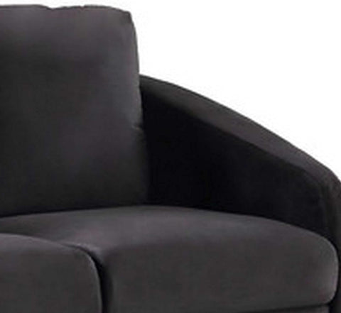 E-Furniture Eleganza 3+2 Sofa Pack In Black Color