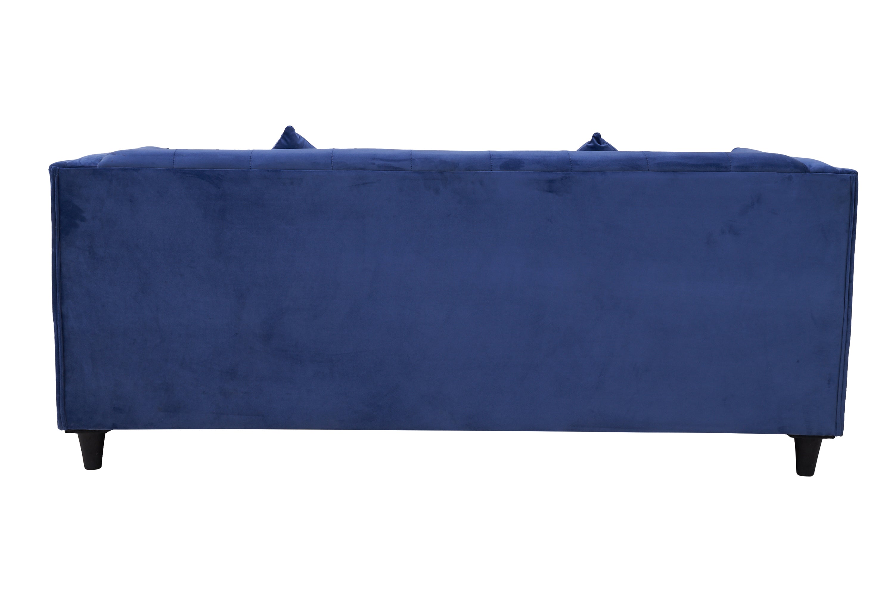 E-Furniture | Serene Sapphire Three-Seater Sofa, Oceanic Blue