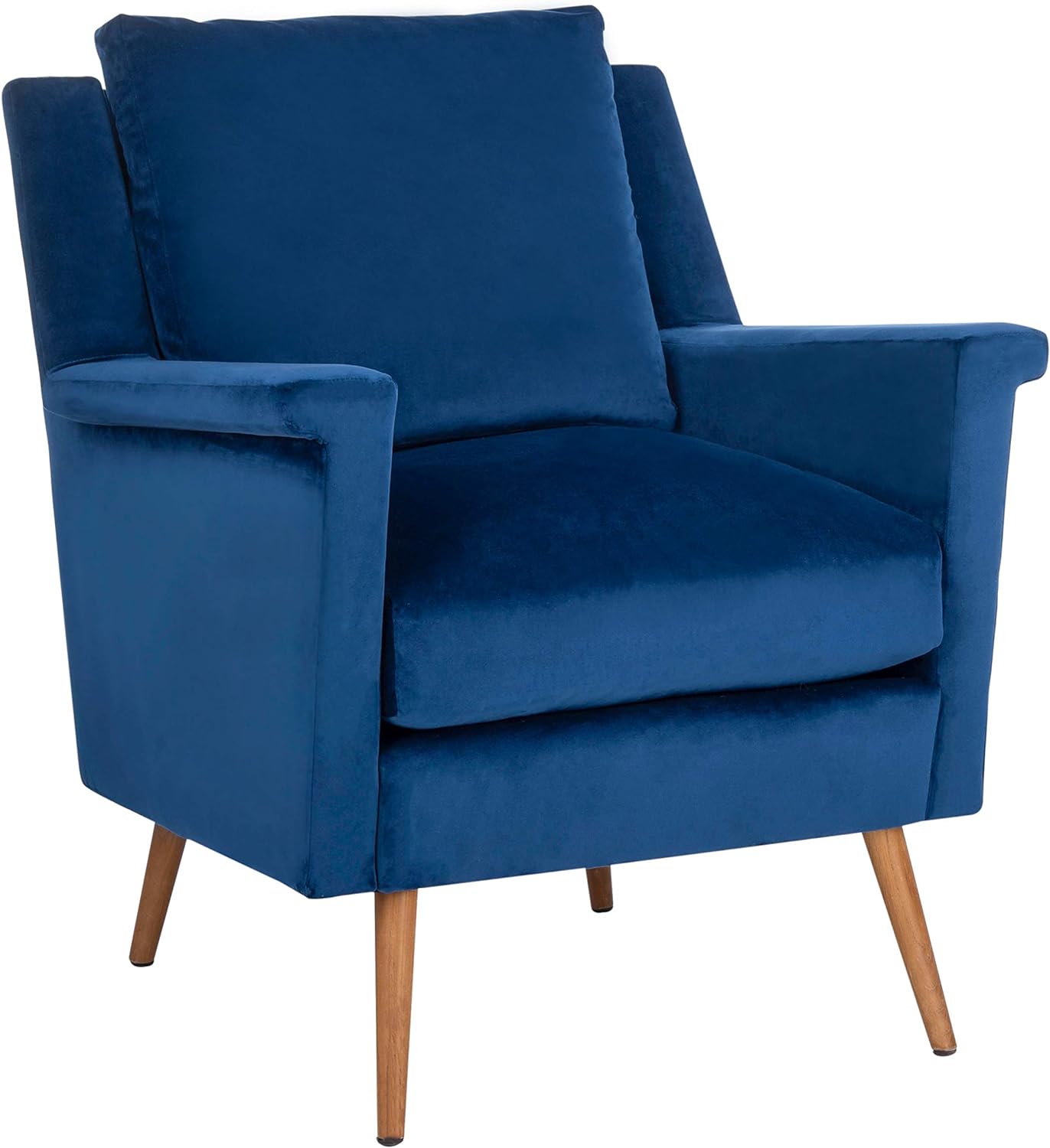 E- Furniture Jammie Upholstered chair for living room in Blue color