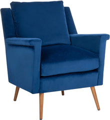 E- Furniture Jammie Upholstered chair for living room in Blue color