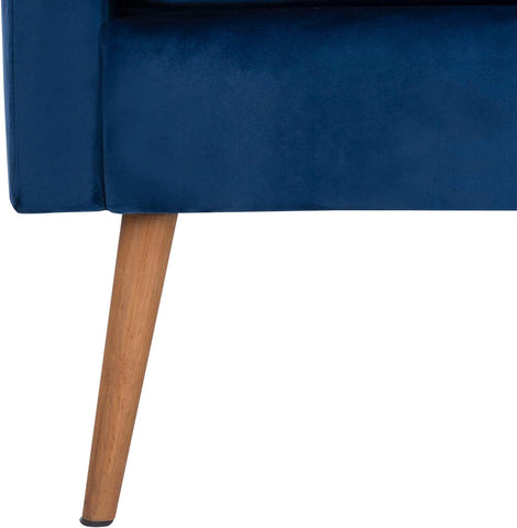 E- Furniture Jammie Upholstered chair for living room in Blue color