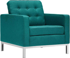 E-Furniture Luxaro 3+2+1, Sofa Pack In Teal Color