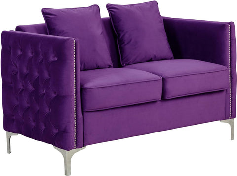 E-Furniture Zenith 3+2 Sofa Pack In Purple Colour