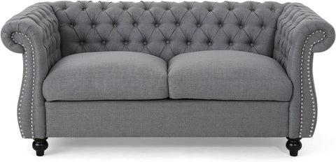 E-FURNITURE Kennedy 3 Seater Couch Velvet Finish In MultiColour - E-FURNITURE