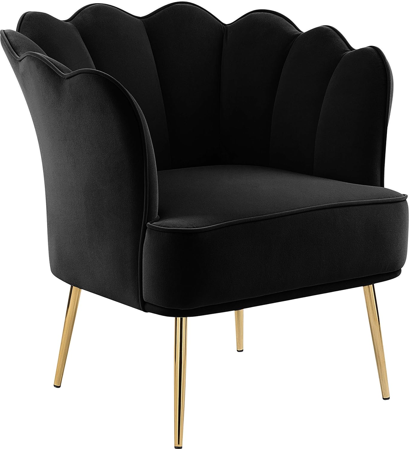E- Furniture Lotus chair velvet fabric in Multi color