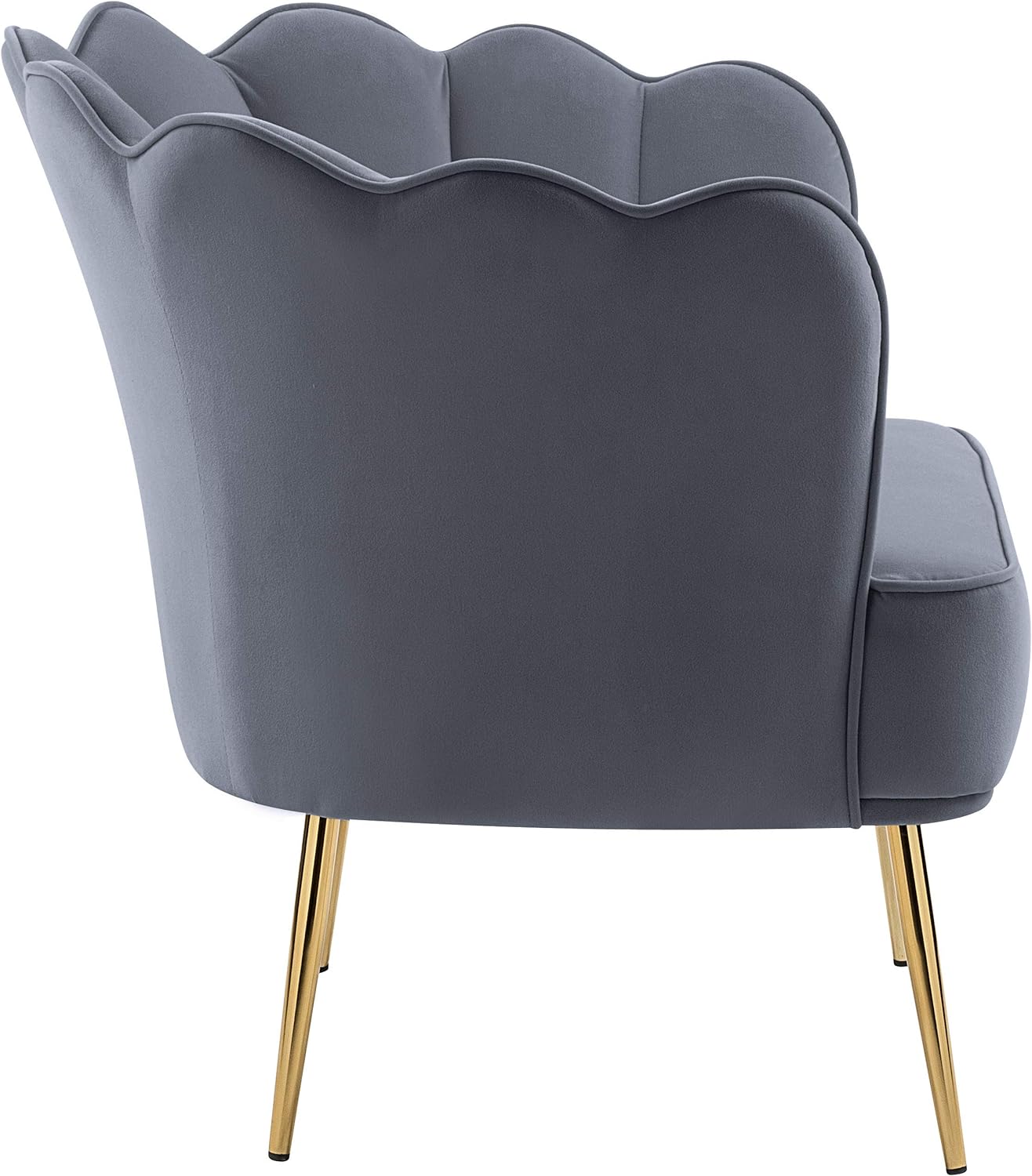 E- Furniture Lotus chair velvet fabric in Multi color