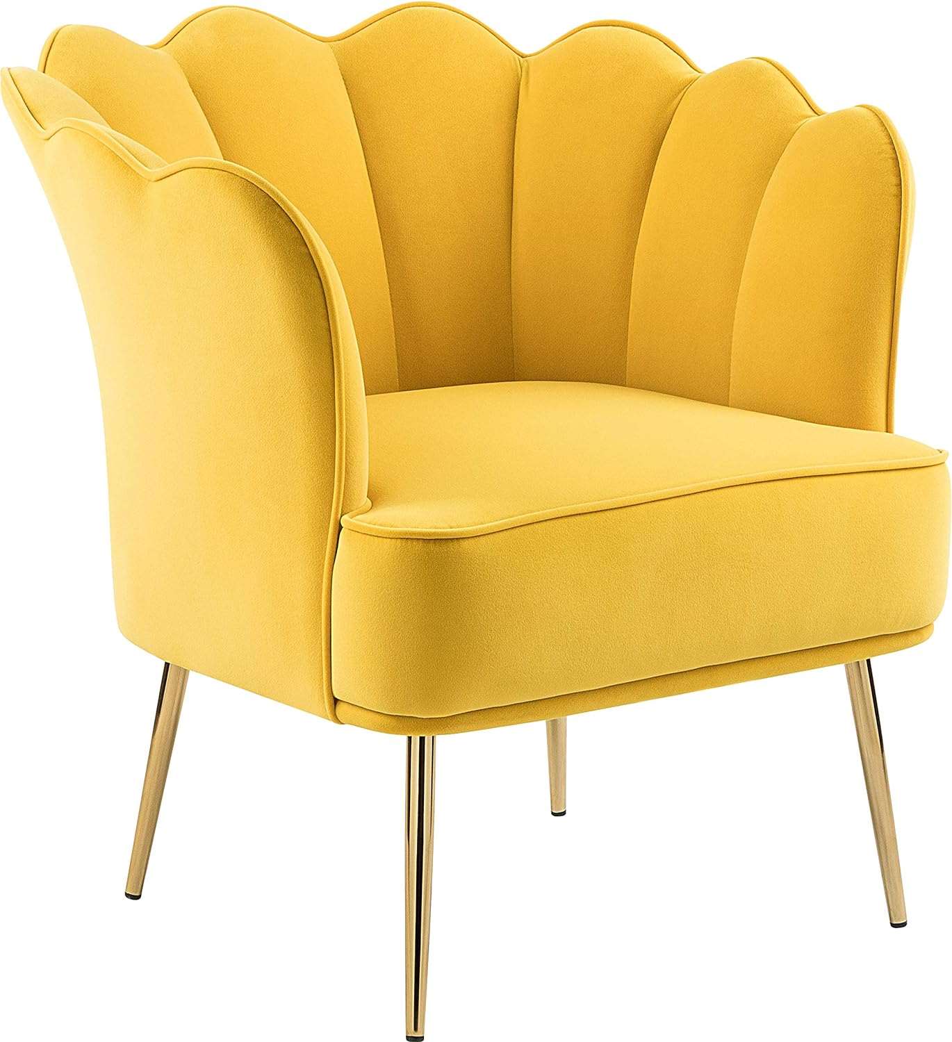 E- Furniture Lotus chair velvet fabric in Multi color