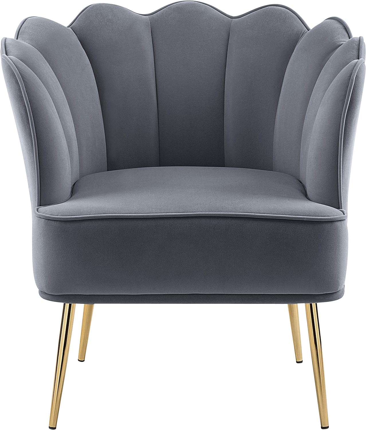 E- Furniture Lotus chair velvet fabric in Multi color