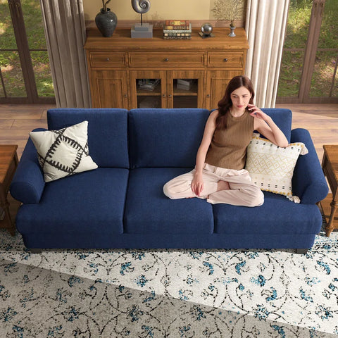 Dotnet Sofa Couch In Blue Color by E-furniture