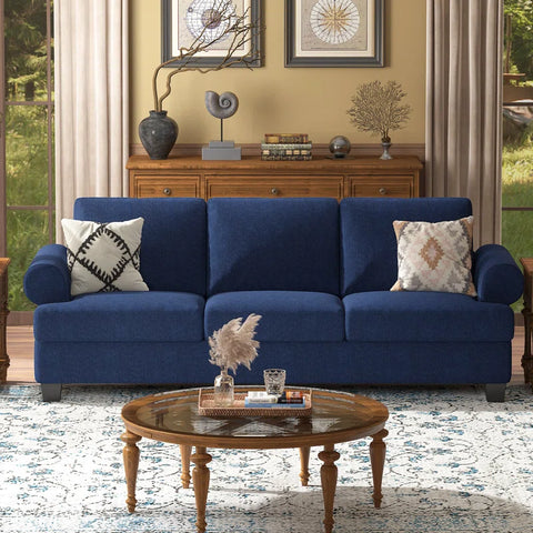 Dotnet Sofa Couch In Blue Color by E-furniture