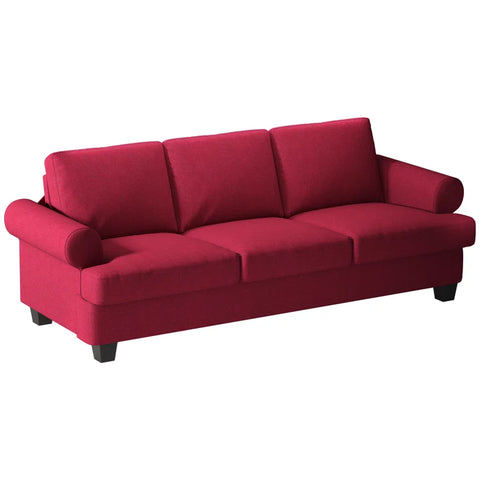 Dotnet Sofa Couch In Maroon Color by E-furniture