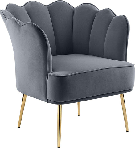 E- Furniture Lotus chair velvet fabric in Multi color