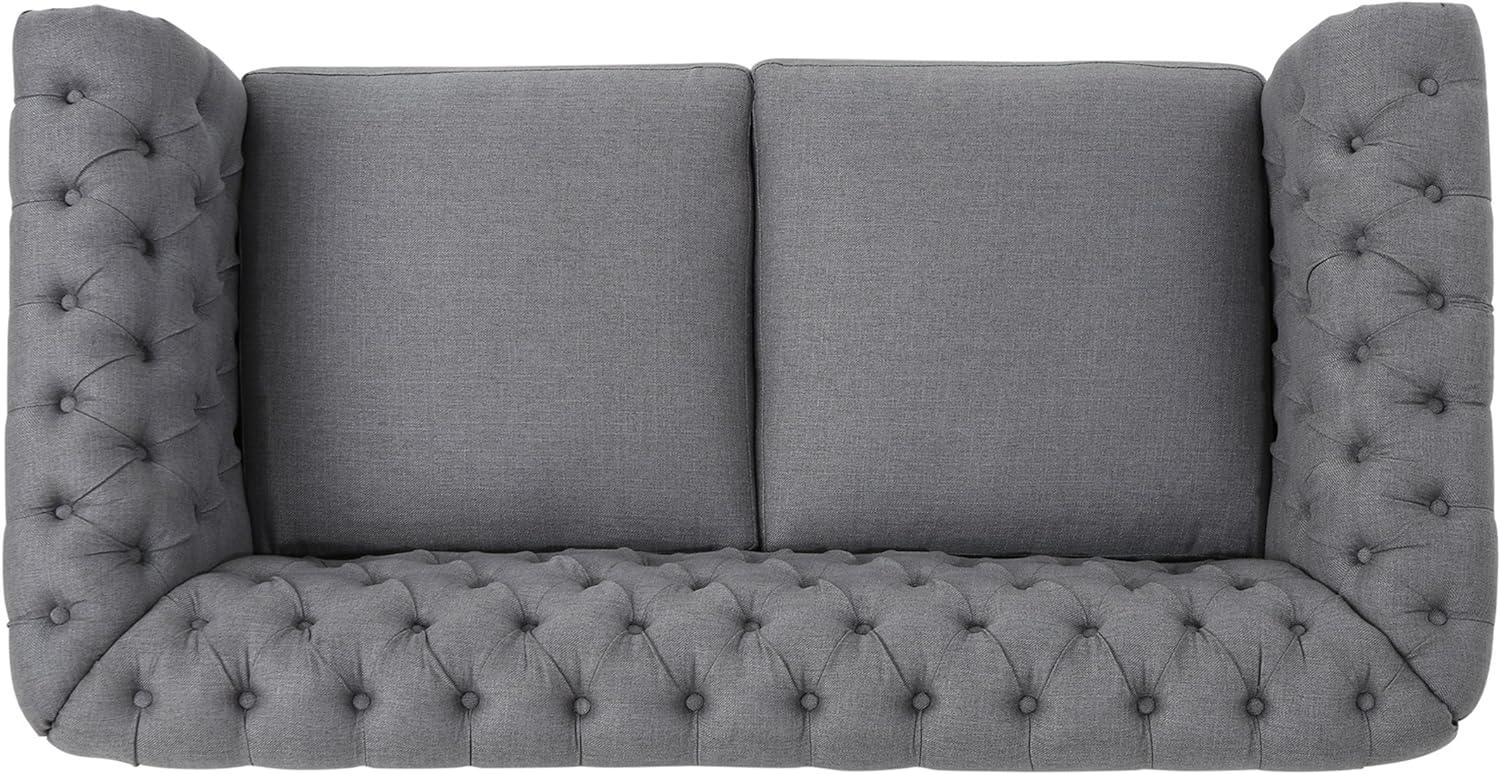 E-FURNITURE Kennedy 3 Seater Couch Velvet Finish In MultiColour - E-FURNITURE