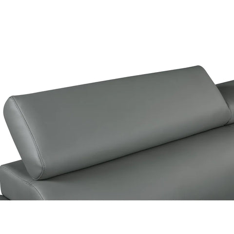 ClickUp Sofa Set In Grey Color Leatherette by E-furniture