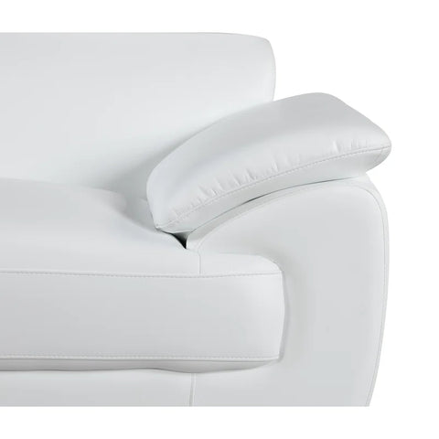 ClickUp Sofa Set In White Color Leatherette by E-furniture