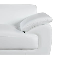 ClickUp Sofa Set In White Color Leatherette by E-furniture