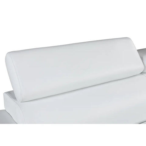 ClickUp Sofa Set In White Color Leatherette by E-furniture