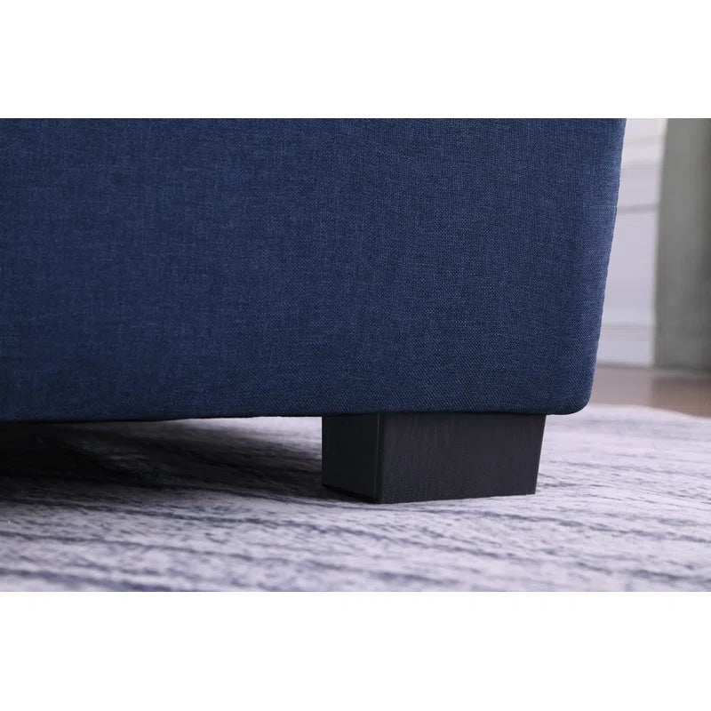 E-Furniture Zoom Sofa Cum Bed | Sofa Cum Bed In Blue Color