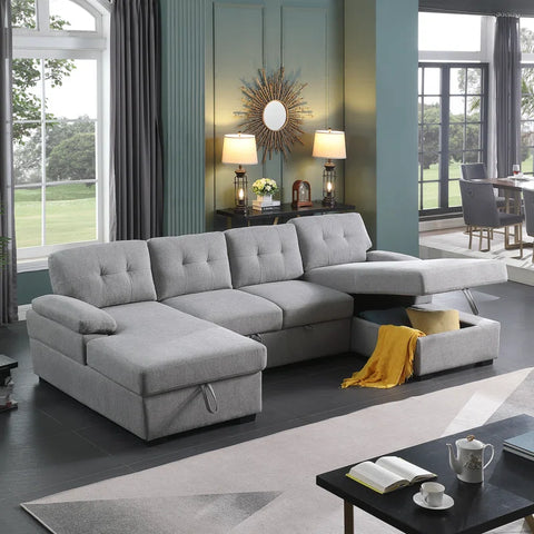 E-Furniture Zoom Sofa Cum Bed | Sofa Cum Bed In Beige Color
