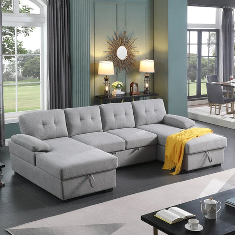E-Furniture Zoom Sofa Cum Bed | Sofa Cum Bed In Beige Color