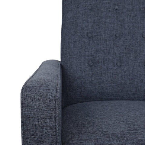 E Furniture Montreal Single Seat Motorised Recliner In Grey color - E-FURNITURE