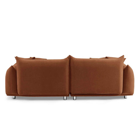 Finesse Sofa Couch In Orange Color by E-furniture