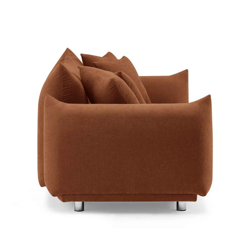 Finesse Sofa Couch In Orange Color by E-furniture