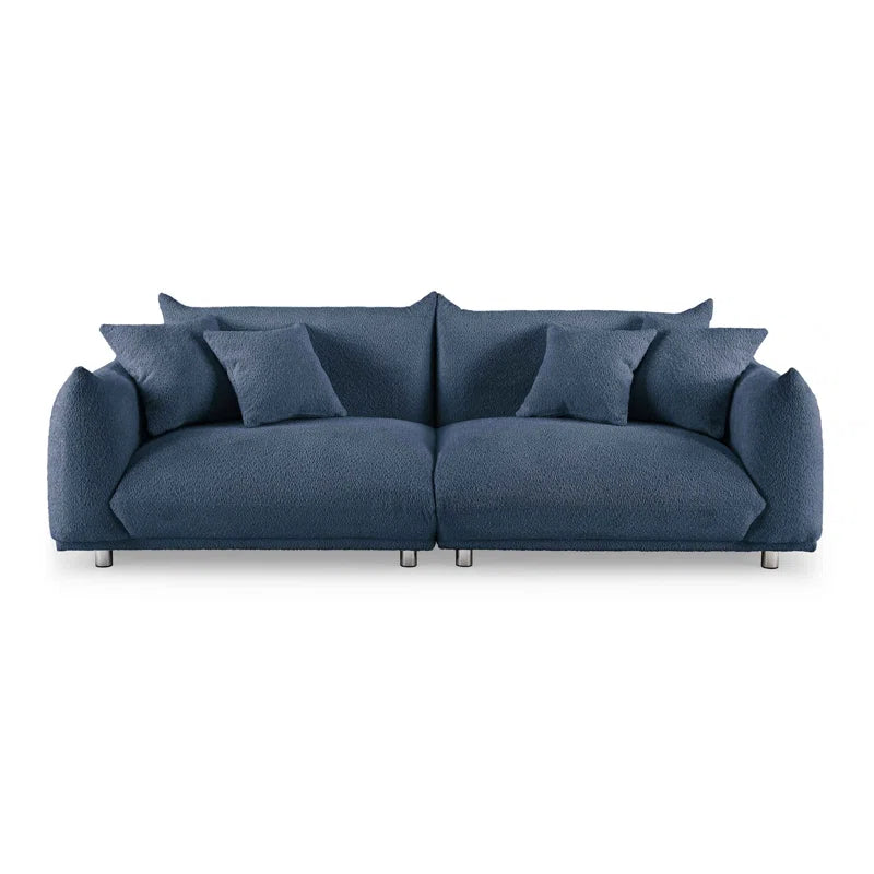 Finesse Sofa Couch In Blue Color by E-furniture