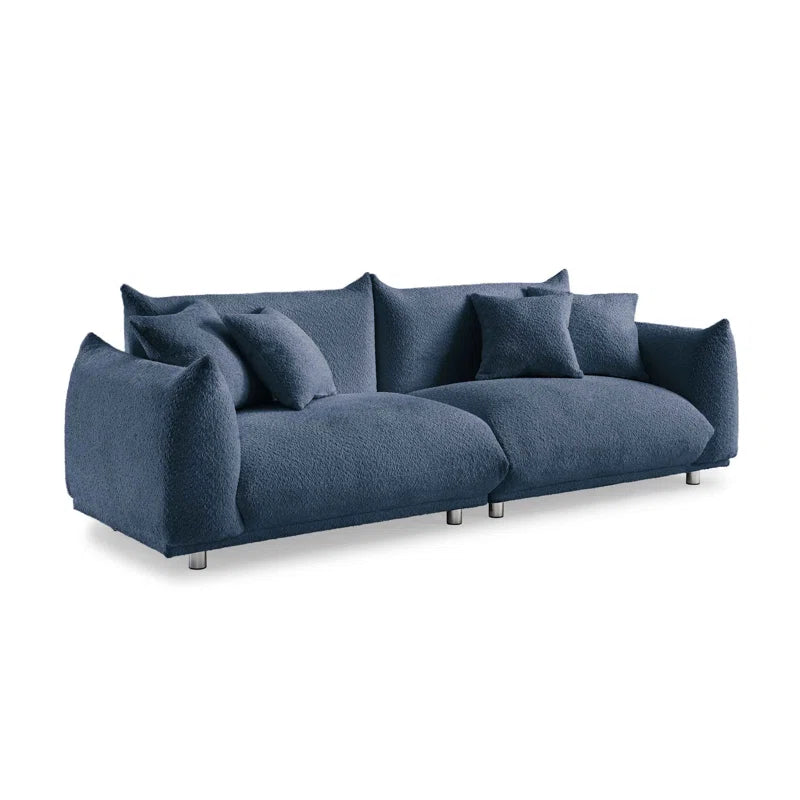 Finesse Sofa Couch In Blue Color by E-furniture