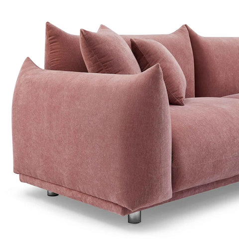 Finesse Sofa Couch In Baby Pink Color by E-furniture