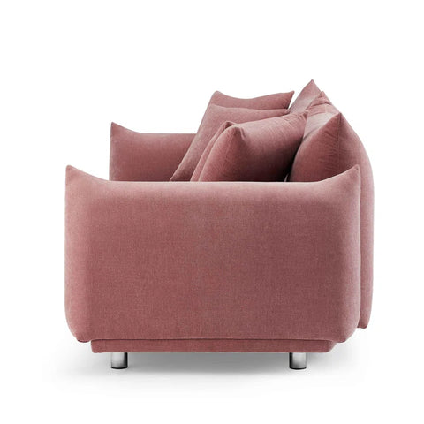 Finesse Sofa Couch In Baby Pink Color by E-furniture