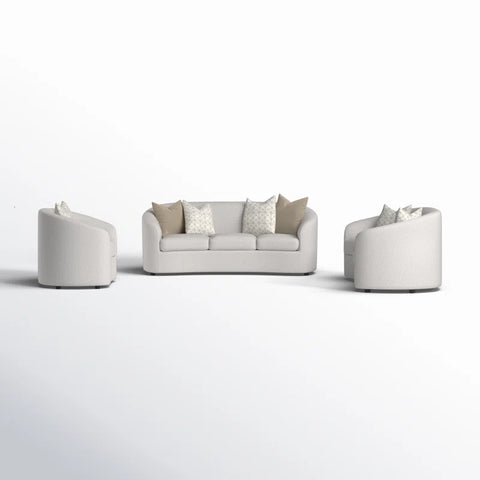 Dropbox Sofa Set In White Color Sued by E-furniture