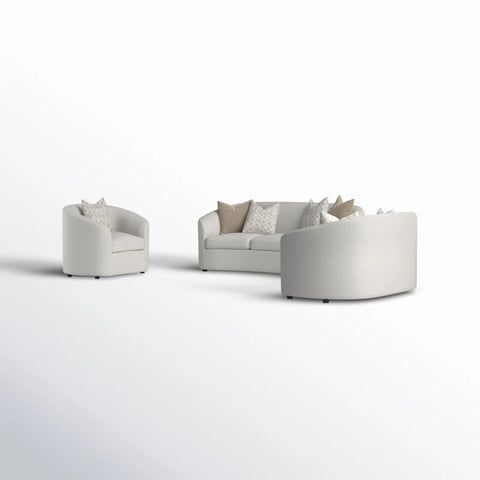 Dropbox Sofa Set In White Color Sued by E-furniture