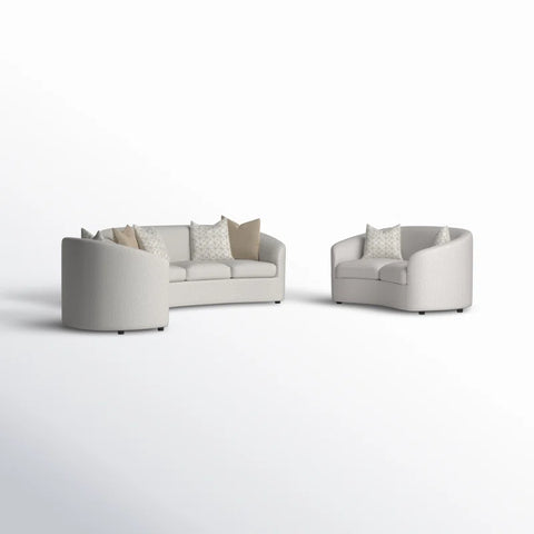 Dropbox Sofa Set In White Color Sued by E-furniture
