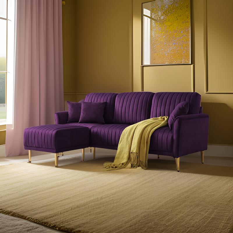 E-Furniture | Lavish Comfort Sofa, Twilight Mauve