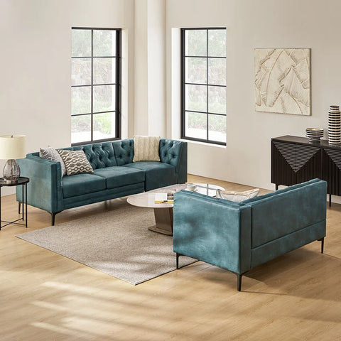 Hadoop Lounger Sofa Set in Blue Color by E-furniture