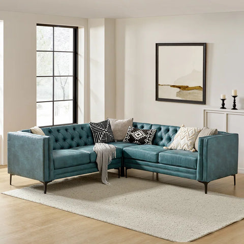 Hadoop Lounger Sofa Set in Blue Color by E-furniture