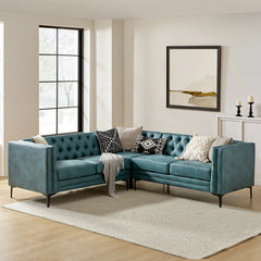 Hadoop Lounger Sofa Set in Blue Color by E-furniture