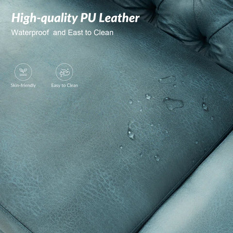 Hadoop Lounger Sofa Set in Blue Color by E-furniture