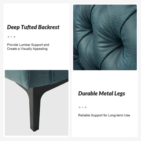 Hadoop Lounger Sofa Set in Blue Color by E-furniture