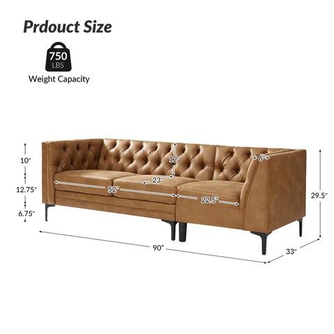 Hadoop Lounger Sofa Set in Beige Color by E-furniture