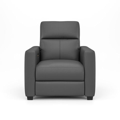 E-Furniture Nevada Single seat Motorised recliner in Choclate brown color leatherrete - E-FURNITURE