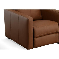 E-Furniture Nevada Single seat Motorised recliner in Choclate brown color leatherrete - E-FURNITURE