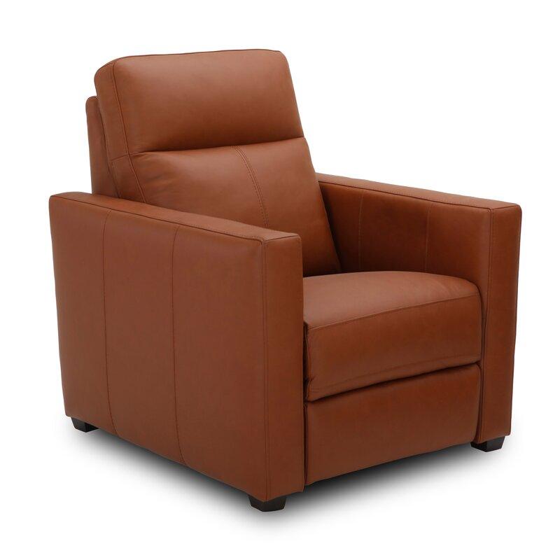 E-Furniture Nevada Single seat Motorised recliner in Choclate brown color leatherrete - E-FURNITURE