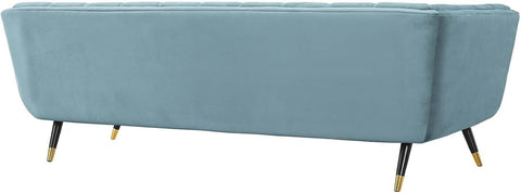 Teal Haven | Modern Tufted Velvet Sofa