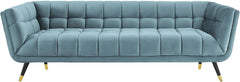 Teal Haven | Modern Tufted Velvet Sofa